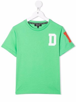 Dkny Kids logo-print organic cotton T-shirt - Green