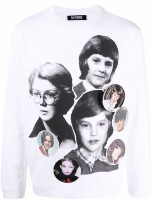 Raf Simons graphic print sweatshirt - White