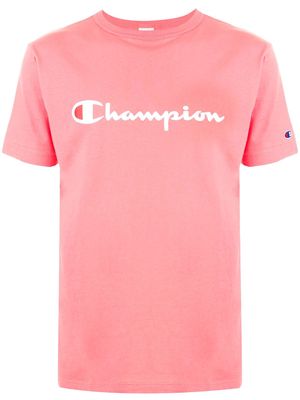 Champion logo print crew neck T-shirt - Pink