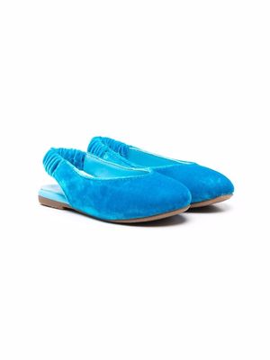 Age of Innocence Matilda velvet ballerina shoes - Blue