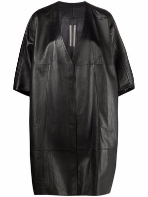Rick Owens Tecuatl cropped-sleeves coat - Black