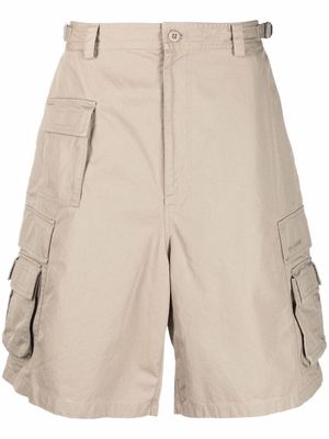 Balenciaga cotton cargo shorts - Neutrals