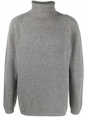 Lardini roll-neck wool-blend jumper - Grey