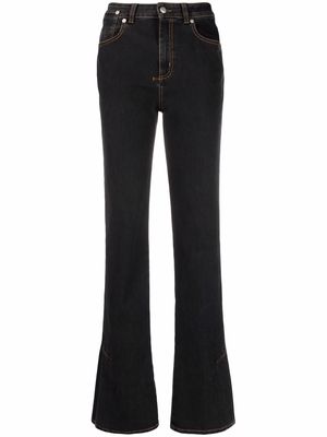 Alexander McQueen narrow bootcut denim jeans - Black