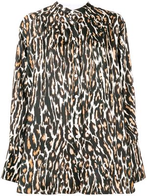 Calvin Klein 205W39nyc leopard print blouse - Black