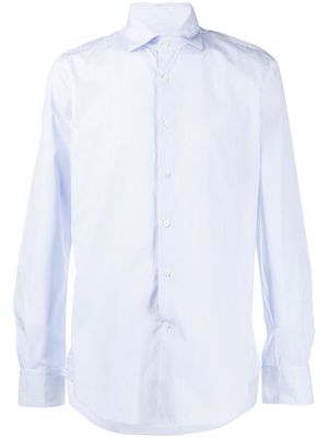 Glanshirt spread-collar pinstriped shirt - Blue