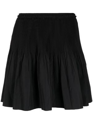 RED Valentino pleated mini skirt - Black