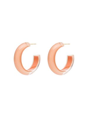 Alison Lou Loucite small jelly hoop earrings - Orange