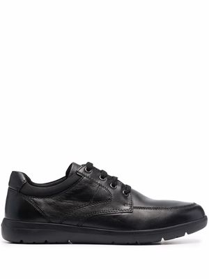 Geox leather lace-up sneakers - Black