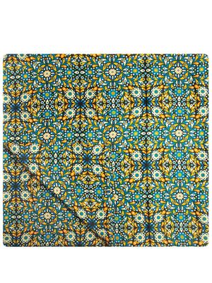 La DoubleJ tile-print tablecloth - Blue