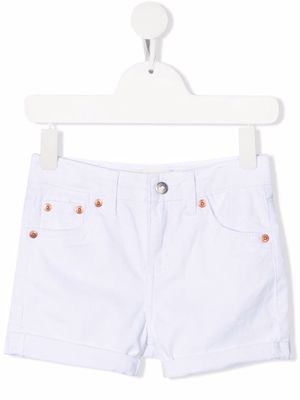 Levi's Kids distressed denim shorts - White