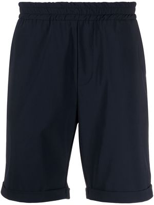 Hydrogen turn up cuff elasticated waist shorts - Blue
