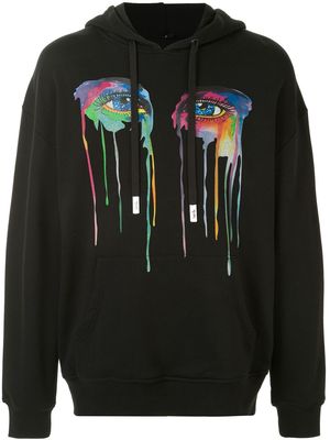 Haculla paint dry print hoodie - Black
