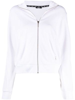 LIU JO side-stripe track jacket - White