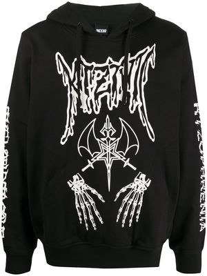 KTZ Dead Metal printed hoodie - Black