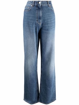 MSGM high-rise wide-leg jeans - Blue