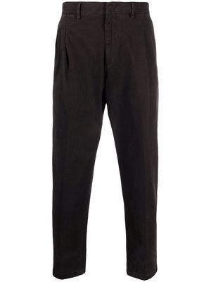 Dell'oglio mid-rise straight-leg trousers - Brown