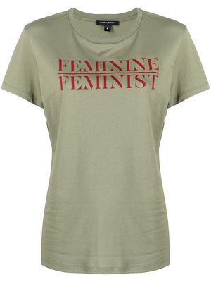 Marlies Dekkers Feminine Feminist crew neck T-shirt - Green