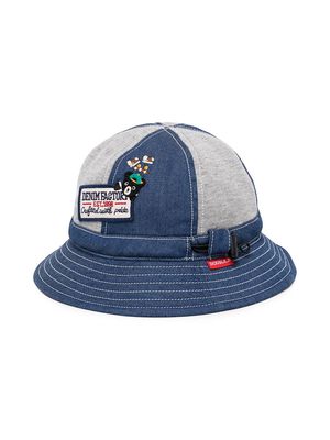 Miki House Double B patch hat - Blue