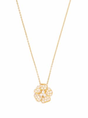 LEO PIZZO 18kt yellow gold Flora diamond necklace