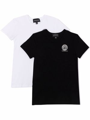 Versace Kids Medusa-logo T-shirt double-pack - Black