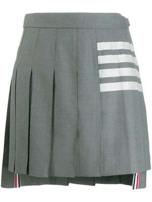 Thom Browne 4-Bar pleated miniskirt - Grey