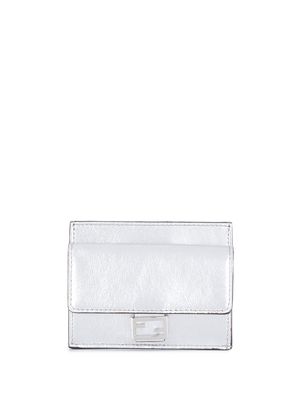 Fendi logo leather purse - Silver