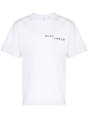 Sunflower broken logo print T-shirt - White