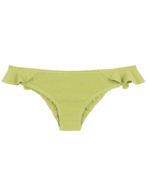 Clube Bossa ruffle-trimmed bikini bottoms - Green