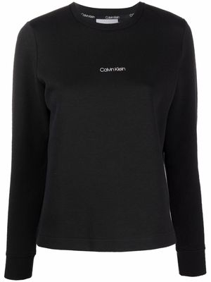 Calvin Klein logo-print sweatshirt - Black