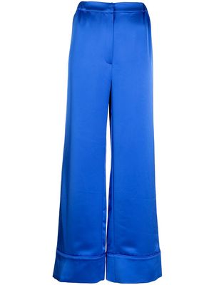 In The Mood For Love benoit satin trousers - Blue