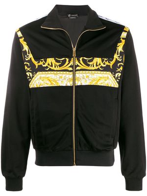 Versace Barocco logo bomber jacket - Black