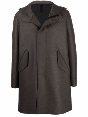 Harris Wharf London hooded wool coat - Grey