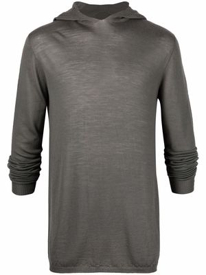 Rick Owens long-sleeve hoodie - Grey