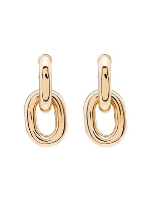 Paco Rabanne chain link earrings - Gold