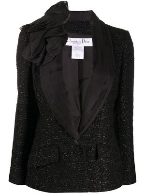Christian Dior 2000 bouclé jacket - Black