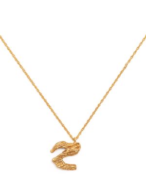 LOVENESS LEE Z alphabet pendant necklace - Gold