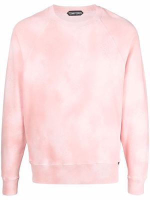TOM FORD tie dye -print sweatshirt - Pink