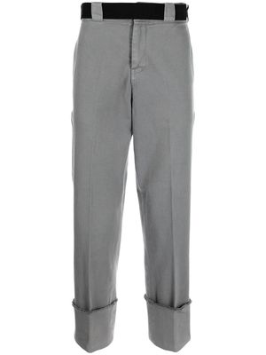 Nº21 turn-up tailored trousers - Grey