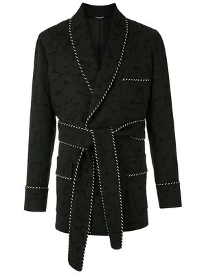 Dolce & Gabbana jacquard kimono jacket - Black