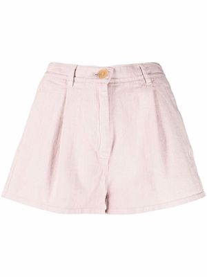 Forte Forte pleat detail shorts - Pink