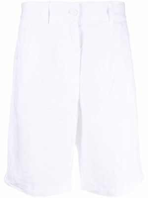 ASPESI knee-length linen shorts - White