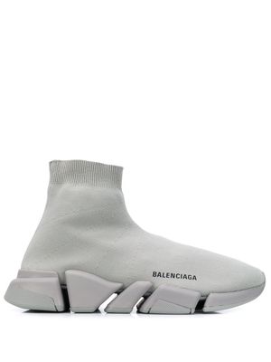 Balenciaga logo-print Speed 2.0 sneakers - Grey