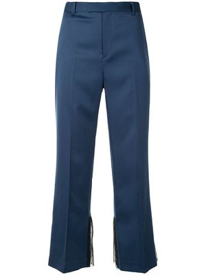 Sueundercover panelled straight-leg trousers - Blue