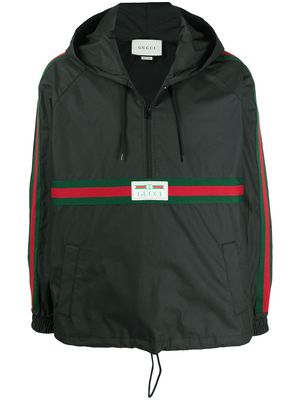 Gucci Gucci Label windbreaker jacket - Black
