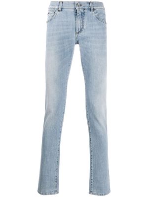 Dolce & Gabbana stonewashed effect straight jeans - Blue