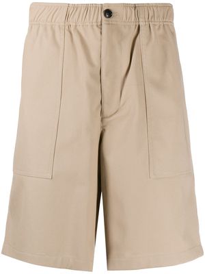 AMI Paris elasticated waistband bermuda shorts - Neutrals