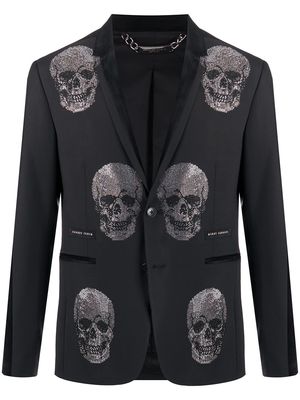 Philipp Plein embellished Skull blazer - Black