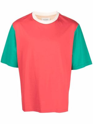 Wales Bonner colour-block cotton T-shirt - Red