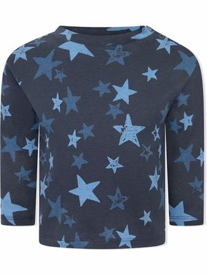 Molo organic cotton star-print top - Blue